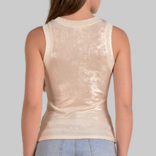 Load image into Gallery viewer, Elan Sequin Sleeveless Top-white
