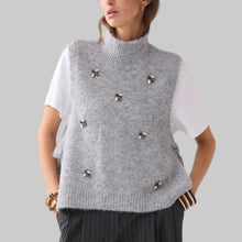 Load image into Gallery viewer, Summum Spencer Vest with Brooches-Mist

