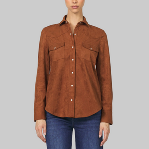 Dear John Star Shirt-Chocolate