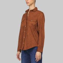 Load image into Gallery viewer, Dear John Star Shirt-Chocolate
