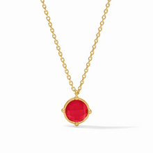 Load image into Gallery viewer, Julie Vos Honeybee Solitaire Necklace-Iridescent Strawberry
