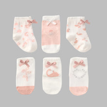 Load image into Gallery viewer, Elegant Baby Swan Lake Socks-6 pack
