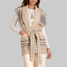 Load image into Gallery viewer, Elan Sleeveless Cardigan-Off White
