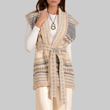 Load image into Gallery viewer, Elan Sleeveless Cardigan-Off White
