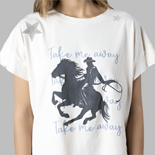 Load image into Gallery viewer, All Us Take Me Away Hi-Lo Tee-Natural
