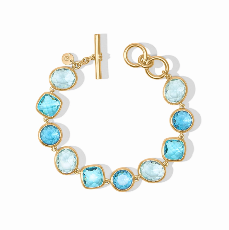 Julie Vos Kaleidoscope Tennis Bracelet-Bahamian Blue