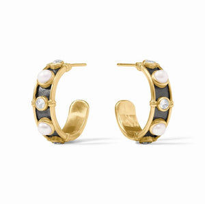 Julie Vos Tribeca Hoop-Pearl
