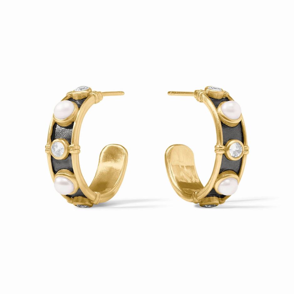 Julie Vos Tribeca Hoop-Pearl