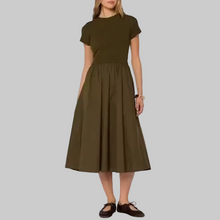 Load image into Gallery viewer, Velvet Heart Tumi Dress- Forest Night
