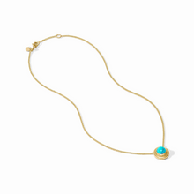 Load image into Gallery viewer, Julie Vos Wave Stone Delicate Necklace-Turquoise Blue
