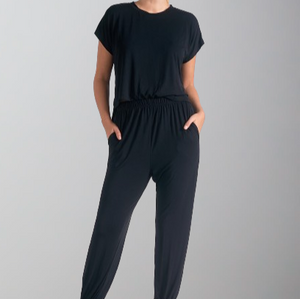 Elan Jumpsuit T-Shirt-Black