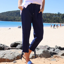 Load image into Gallery viewer, Lula Life Beach Pant- Navy
