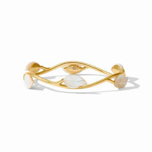 Load image into Gallery viewer, Julie Vos Gold Willow Stone Bangle-Mother of Pearl
