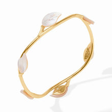 Load image into Gallery viewer, Julie Vos Gold Willow Stone Bangle-Mother of Pearl
