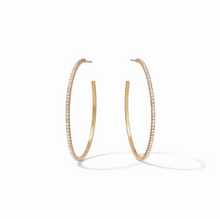Load image into Gallery viewer, Julie Vos Windsor Hoop-Cubic Zirconia-Large
