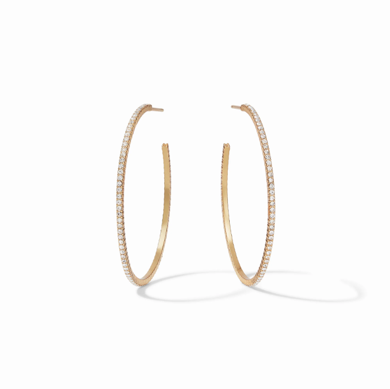 Julie Vos Windsor Hoop-Cubic Zirconia-Large