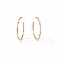 Load image into Gallery viewer, Julie Vos Windsor Hoop-Cubic Zirconia-Medium
