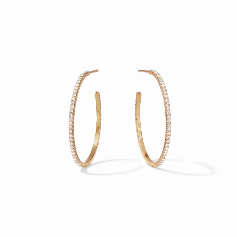 Julie Vos Windsor Hoop-Cubic Zirconia-Medium