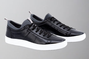 Martin Dingman Cameron Saddle Leather Sneaker-Black