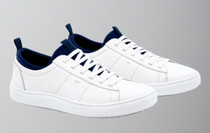 Martin Dingman Cameron Saddle Leather Sneaker-White