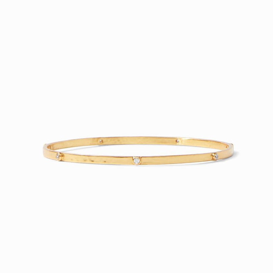 Julie Vos Crescent Bangle-CZ-Medium