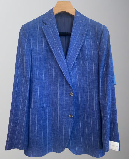 Jack Victor Sport Coat-Modern Fit-Morton-Blue Stripe