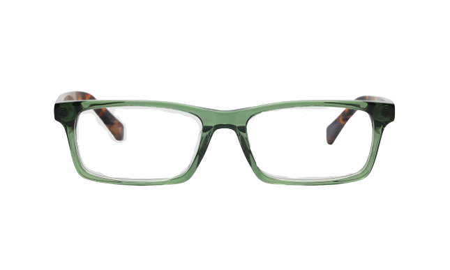 Eyebobs Number Cruncher-Green Crystal Front with Tortoise Temples
