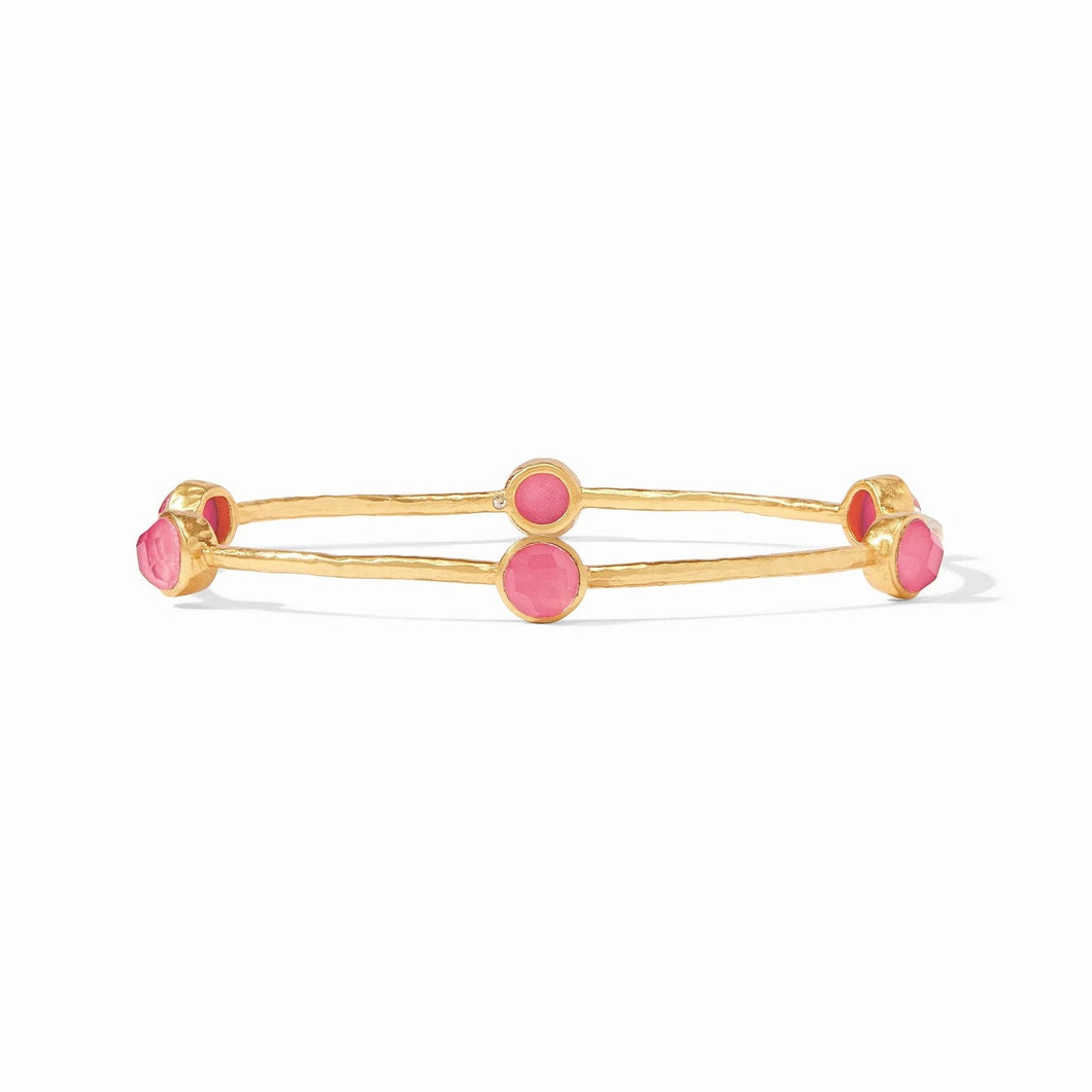 Julie Vos Milano Luxe Bangle-Peony Pink