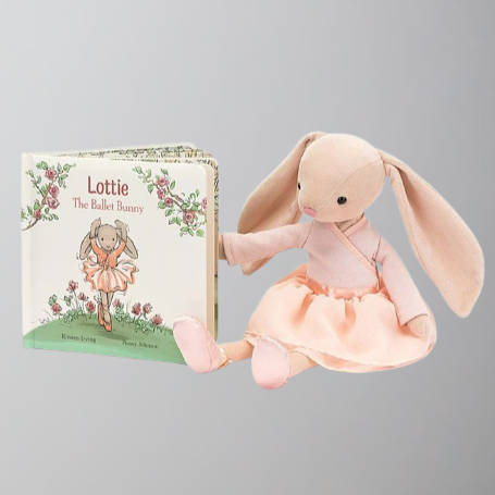 Jellycat Lottie Ballerina Bunny & Lottie the Ballet Book