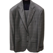Load image into Gallery viewer, Jack Victor Suit-Modern Fit-Century-Grey Windowpane

